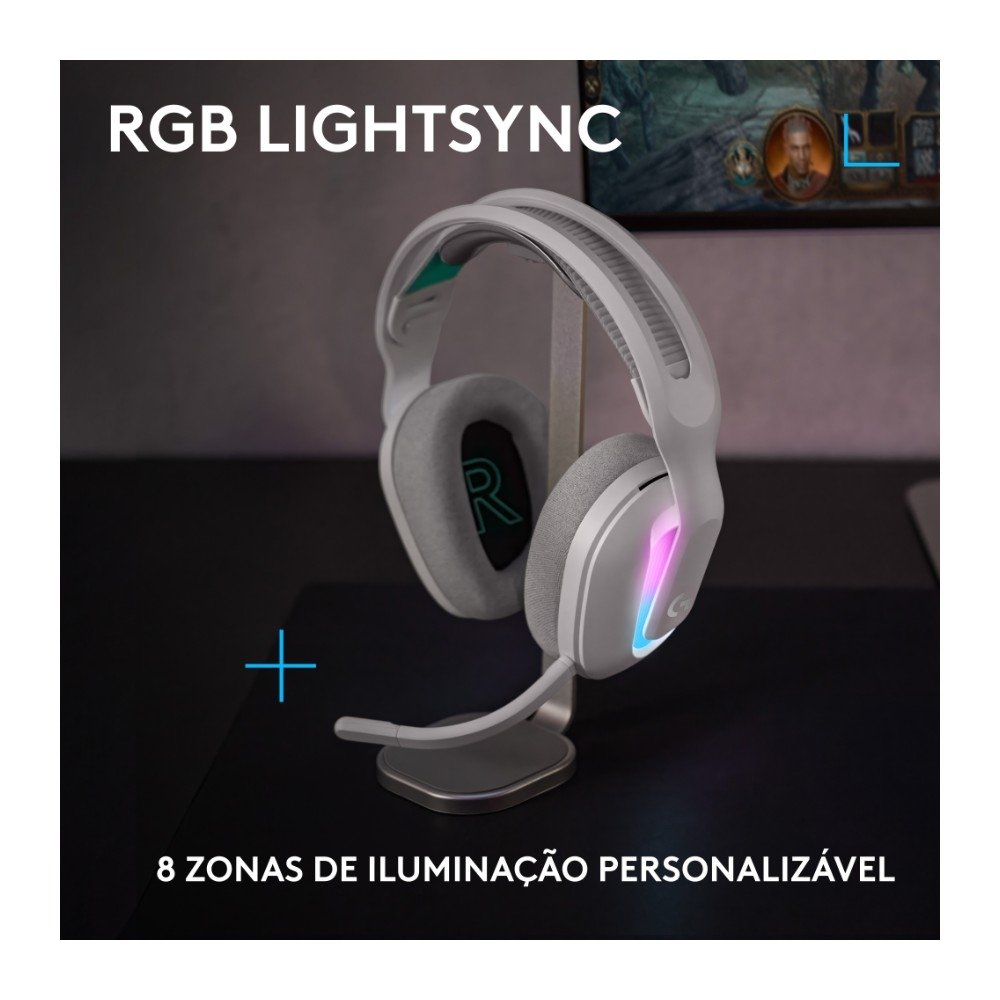 Headset Logitech G522 Branco | KaBuM!