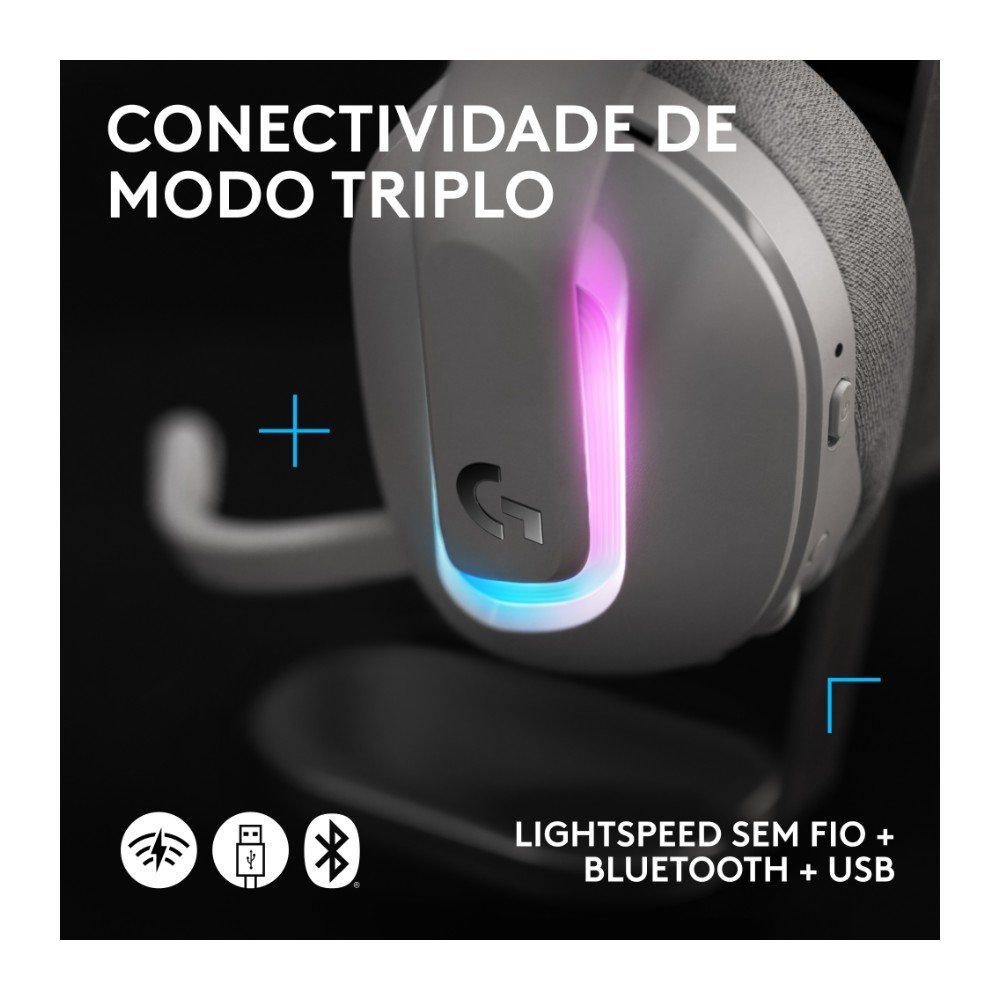 Headset Logitech G522 Branco | KaBuM!