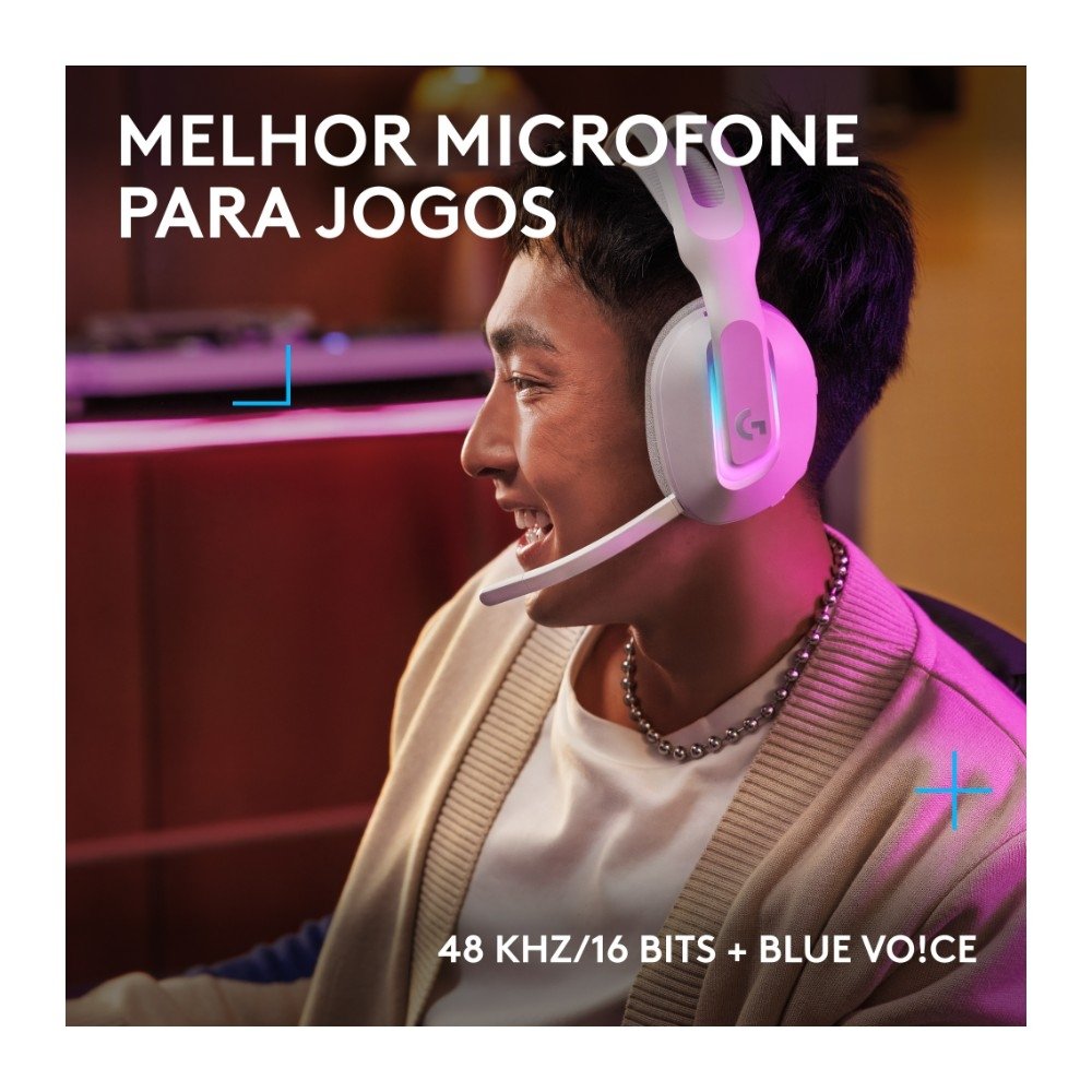 Headset Logitech G522 Branco | KaBuM!