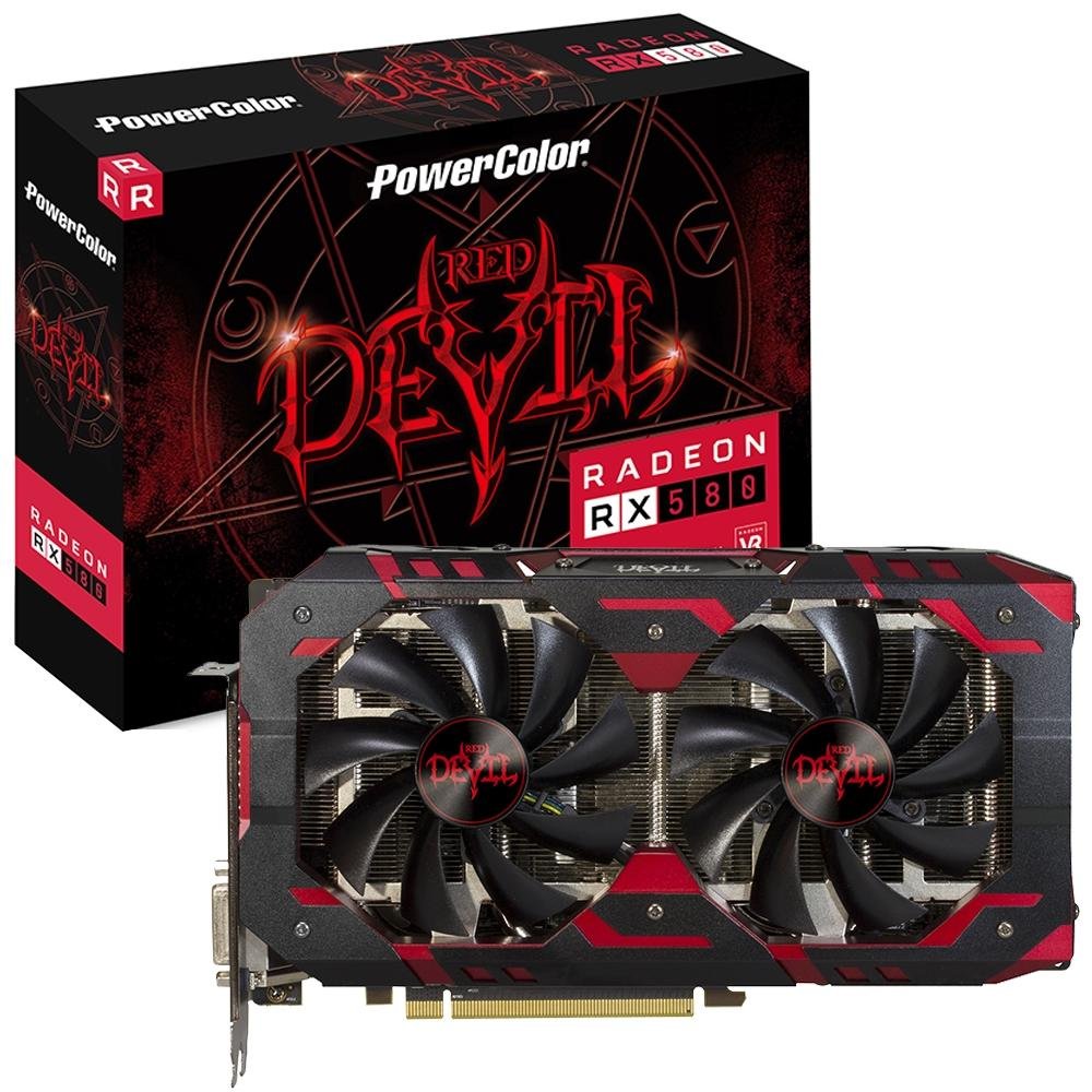 AMD RX580 powercolor devil 動作確認済み Placa de Vídeo PowerColor AMD Radeon RX 580 Red Devil 8GB, GDDR5