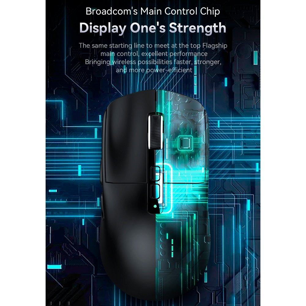 Mouse Gamer sem Fio Attack Shark X6 Ultraleve com Base de Carregamento Magnético RGB, Tri-Mode, 26.000 DPI, Sensor Óptico PAW3395, 7 Botões Programáveis - Preto Mouse Gamer sem Fio Attack Shark X6 Ultraleve com Base de Carregamento Magnético RGB, Tri-Mode, 26.000 DPI, Sensor Óptico PAW3395, 7 Botões Programáveis - Preto