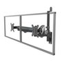 Suporte de Parede Articulado para 2 Monitores de 17" a 32" Ergofirst, Ajuste com Pistão a Gás, Preto - G16-124