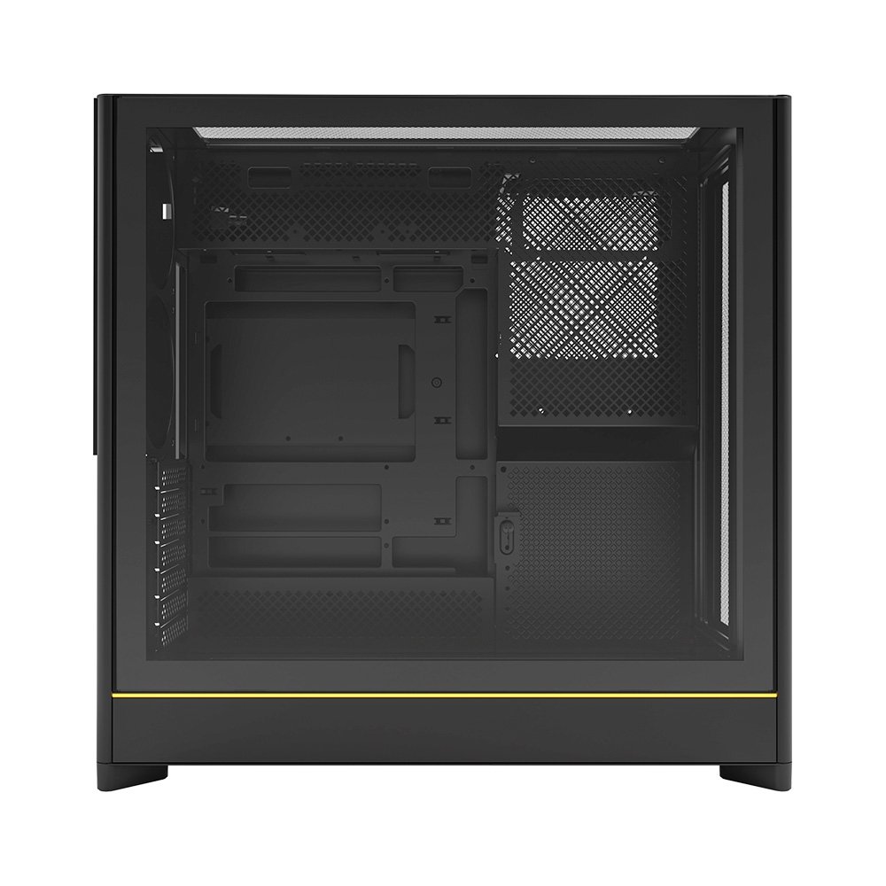 Gabinete Gamer Montech HS01, Mid-Tower, ATX, Vidro Temperado, Sem FANs, Preto - HS01BK Gabinete Gamer Montech HS01, Mid-Tower, ATX, Vidro Temperado, Sem FANs, Preto - HS01BK