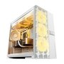 Gabinete Gamer Geometric Future Model 5 Vent, Mid Tower, ARGB, ATX, Lateral em Vidro, Mesh Frontal, com 5 Fans, Branco - GEO-M5VF-W