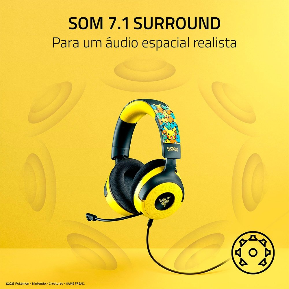 Razer Kraken V4 X Pokémon Edition | KaBuM!