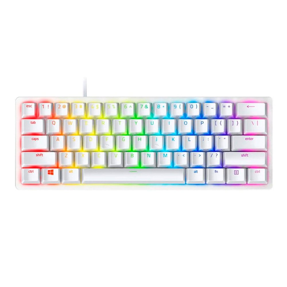 キーボード Razer Huntsman Mini Mercury 60% Teclado Razer Huntsman Mini Mercury | KaBuM!