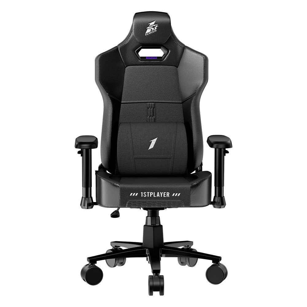 Cadeira Gamer 1STPLAYER k3, Até 140kg, Reclinável, com Almofadas, Material PU, Preta - K3-FC-BK - view 2
