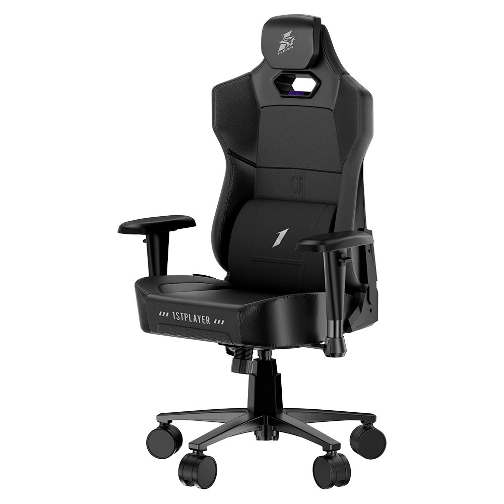 Cadeira Gamer 1STPLAYER k3, Até 140kg, Reclinável, com Almofadas, Material PU, Preta - K3-FC-BK - view 12
