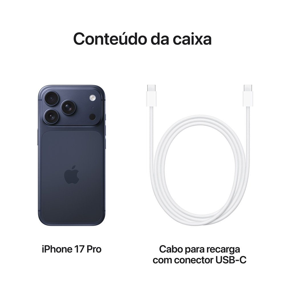 iPhone 17 Pro Apple 1TB, Azul-intenso | KaBuM!