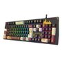 Teclado Mecanico Gamer Harry Potter Amsa Hogwart's, RGB, Full Size, ABNT2, USB, Preto - HP-592RGB
