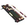 Teclado Mecanico Gamer Harry Potter Amsa Hogwart's, RGB, Full Size, ABNT2, USB, Preto - HP-592RGB