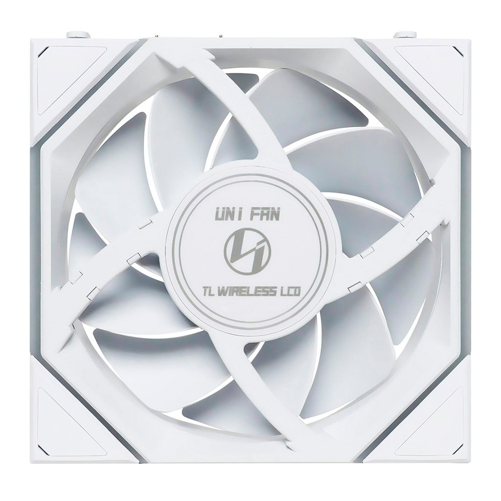 Ventoinha Lian Li UNI FAN TL LCD, 120mm, ARGB, Reverse Blade, Branca - 12RTLLCD1W1W