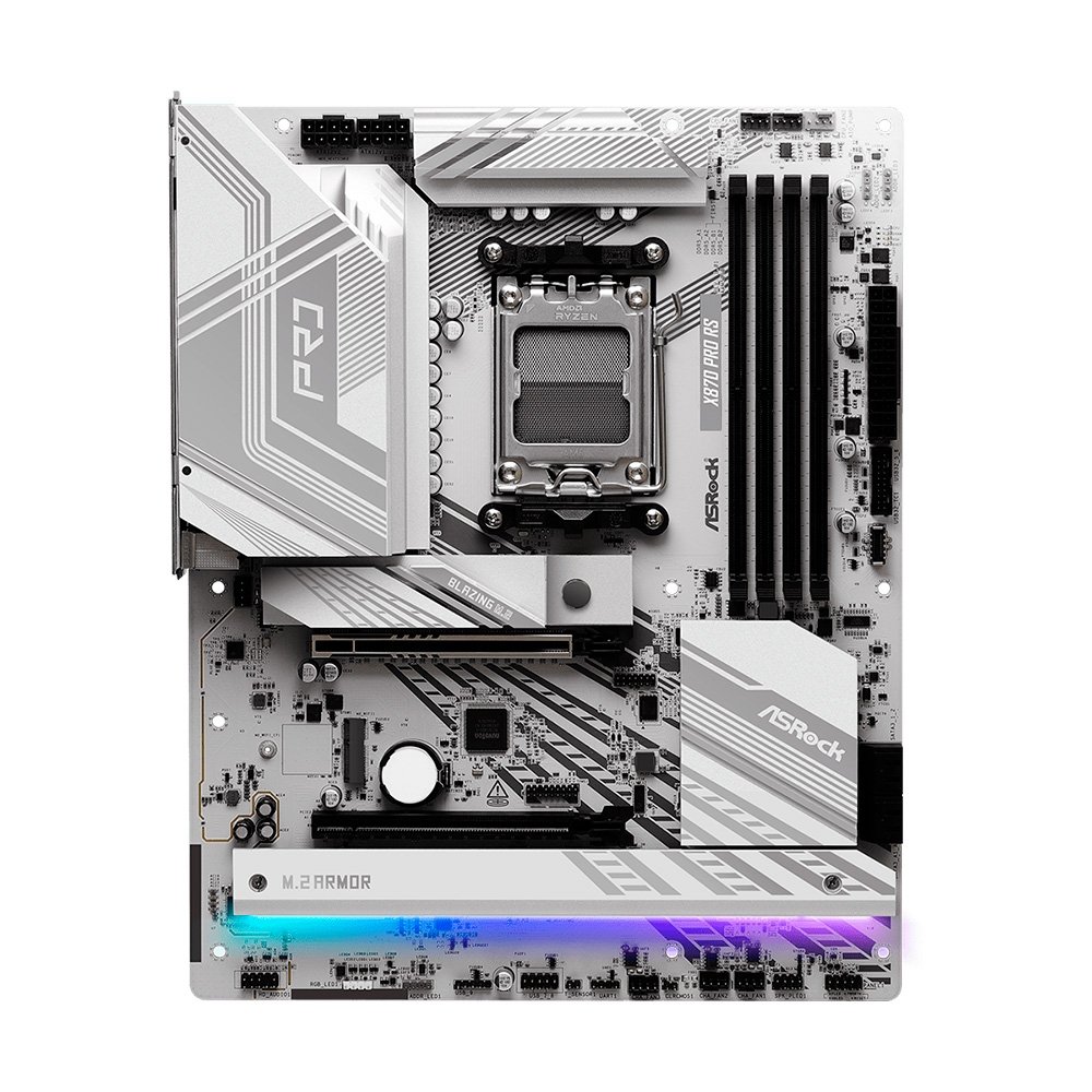 Placa-Mãe ASRock X870 Pro RS, Ryzen AM5 X870, ATX, DDR5 - 90-MXBPZ0-A0UAYZ Placa-Mãe ASRock X870 Pro RS, Ryzen AM5 X870, ATX, DDR5 - 90-MXBPZ0-A0UAYZ