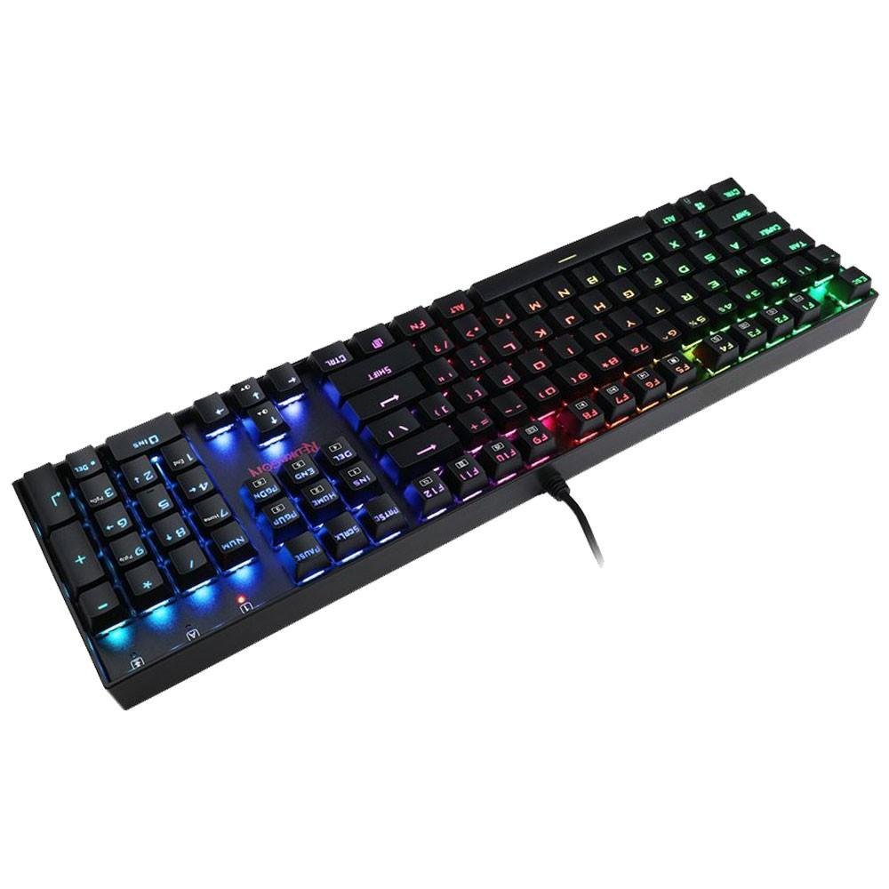 Teclado Mecânico Gamer Redragon Mitra, RGB, Switch Outemu Brown, ABNT2, Preto - K551RGB-1 (PT-BROWN)
