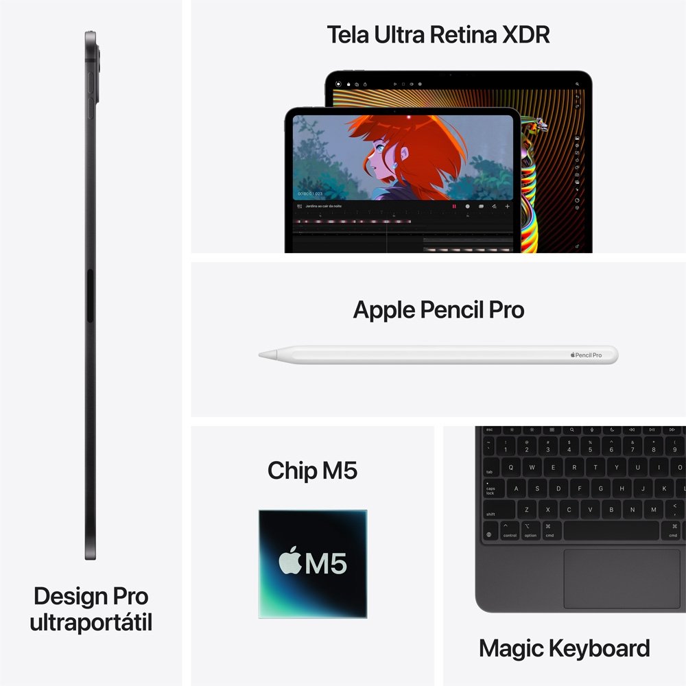 Tablet Apple iPad Pro 2TB Nano-Texture | KaBuM!