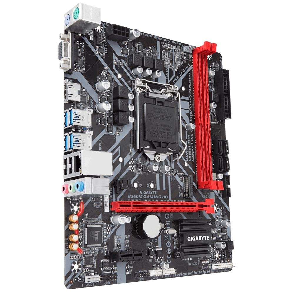 Placa-Mãe Gigabyte B360M Gaming HD, Intel LGA 1151, mATX, DDR4