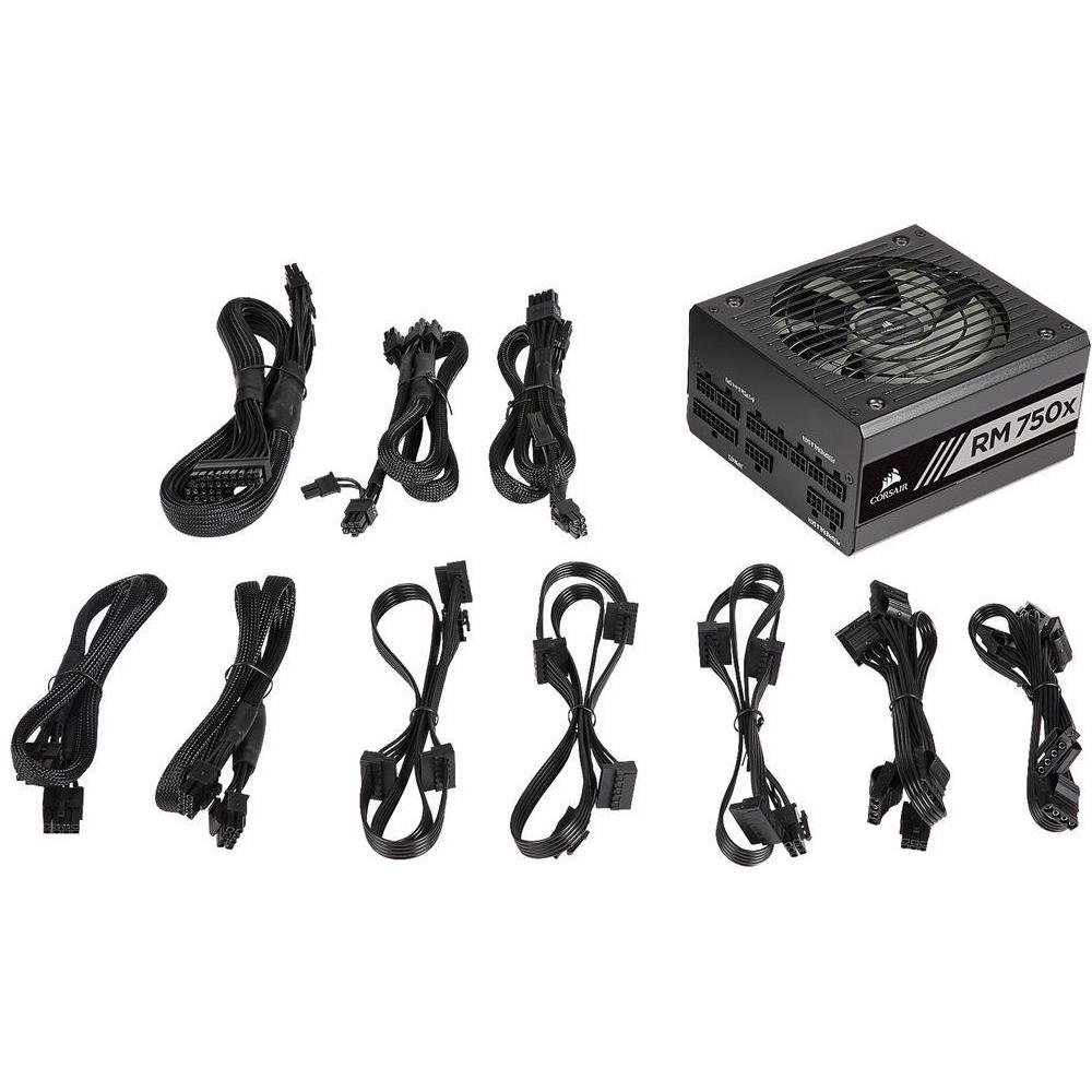 Fonte Corsair RM750x, 750W, 80 Plus Gold, Modular, Sem Cabo, Preto - CP-9020179 Fonte Corsair RM750x, 750W, 80 Plus Gold, Modular, Sem Cabo, Preto - CP-9020179