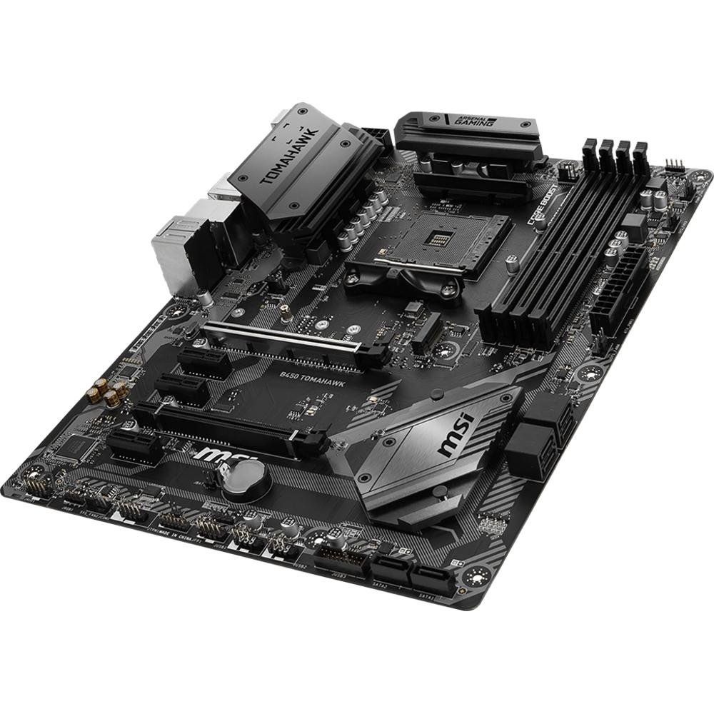 Placa-Mãe MSI B450 Tomahawk, AMD AM4, ATX, DDR4 Placa-Mãe MSI B450 Tomahawk, AMD AM4, ATX, DDR4