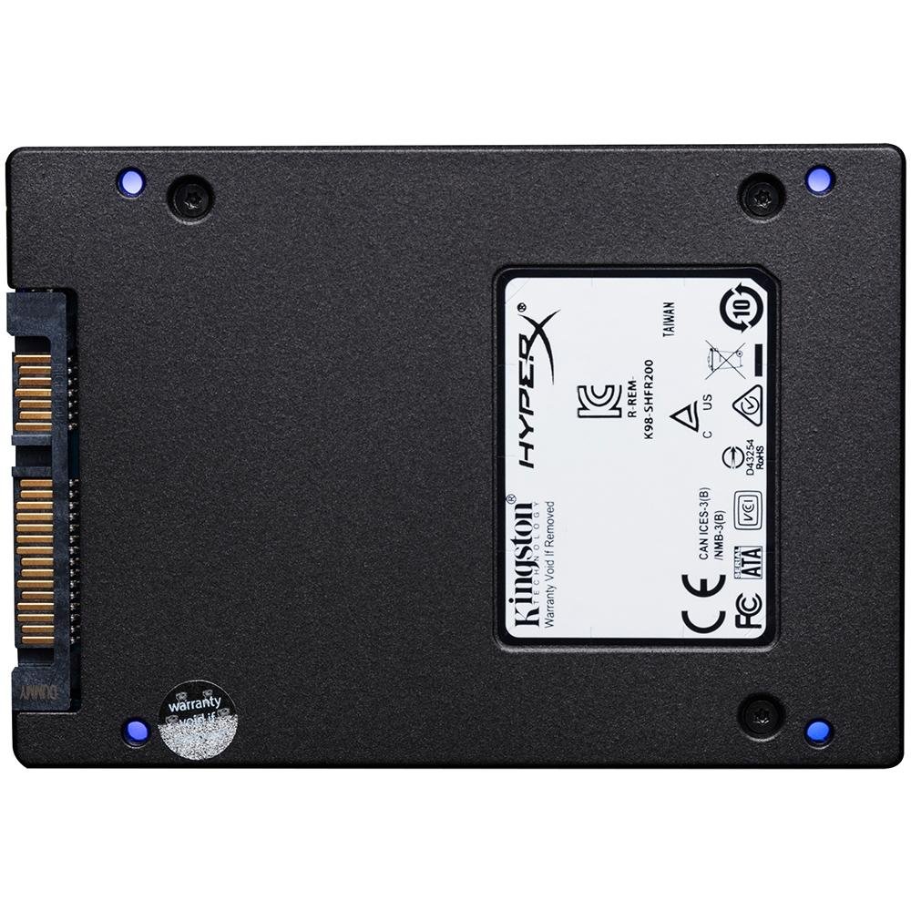 SSD HyperX Fury RGB, 480GB, SATA, Leitura 550MB/s, Gravação 480MB/s - SHFR200/480G SSD HyperX Fury RGB, 480GB, SATA, Leitura 550MB/s, Gravação 480MB/s - SHFR200/480G