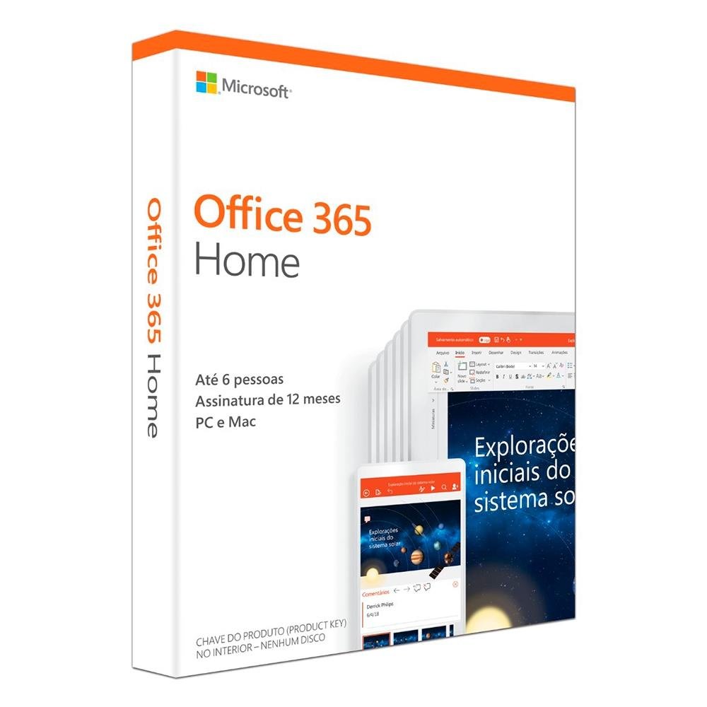 Microsoft Office 365 Home 2019 6 PCs 32/64 Bits 6GQ-00952 Microsoft Office 365 Home 2019 6 PCs 32/64 Bits 6GQ-00952