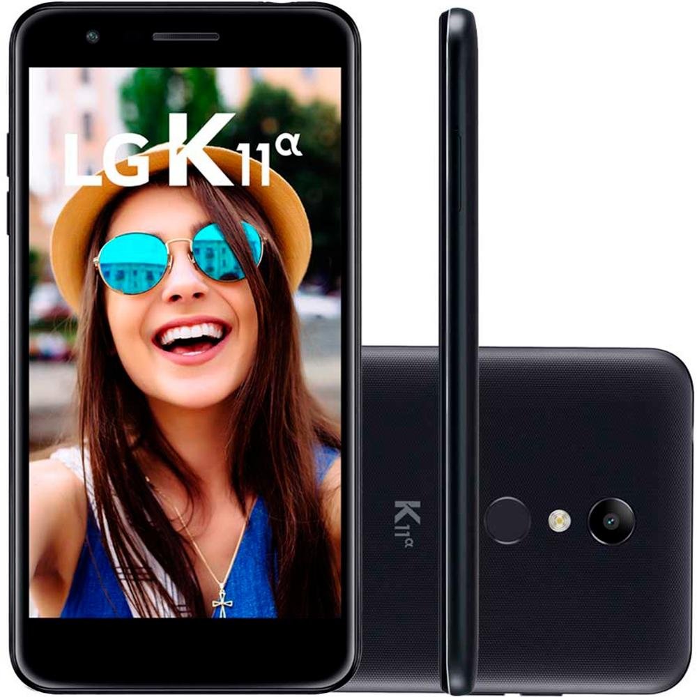 Smartphone LG K11 Alpha, 16GB, 8MP, Tela 5.3´, Preto - LMX410BTW Smartphone LG K11 Alpha, 16GB, 8MP, Tela 5.3´, Preto - LMX410BTW