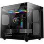 Gabinete Gamer Kalkan Midgard Lite, M-ATX, Frontal e Lateral em Vidro Temperado, Sem Fans, Preto - KLK00090