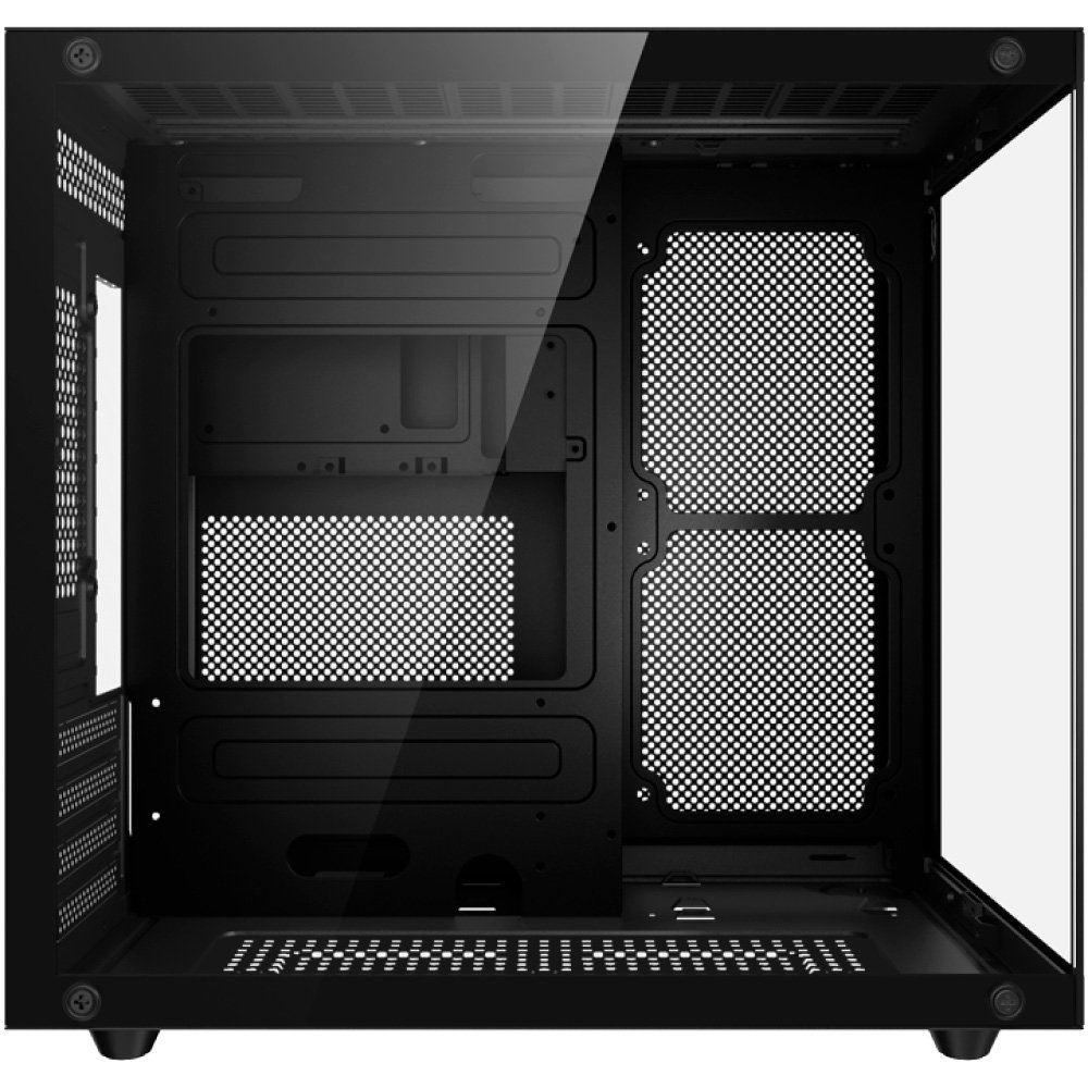 Gabinete Gamer Kalkan Midgard Lite, M-ATX, Frontal e Lateral em Vidro Temperado, Sem Fans, Preto - KLK00090