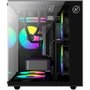 Gabinete Gamer Kalkan Midgard Lite, M-ATX, Frontal e Lateral em Vidro Temperado, Sem Fans, Preto - KLK00090