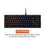 Teclado Mecânico Gamer Husky Harbor, ABNT2, RGB, Switch Gateron Red, Hotswap, Preto - HTG210PTVR