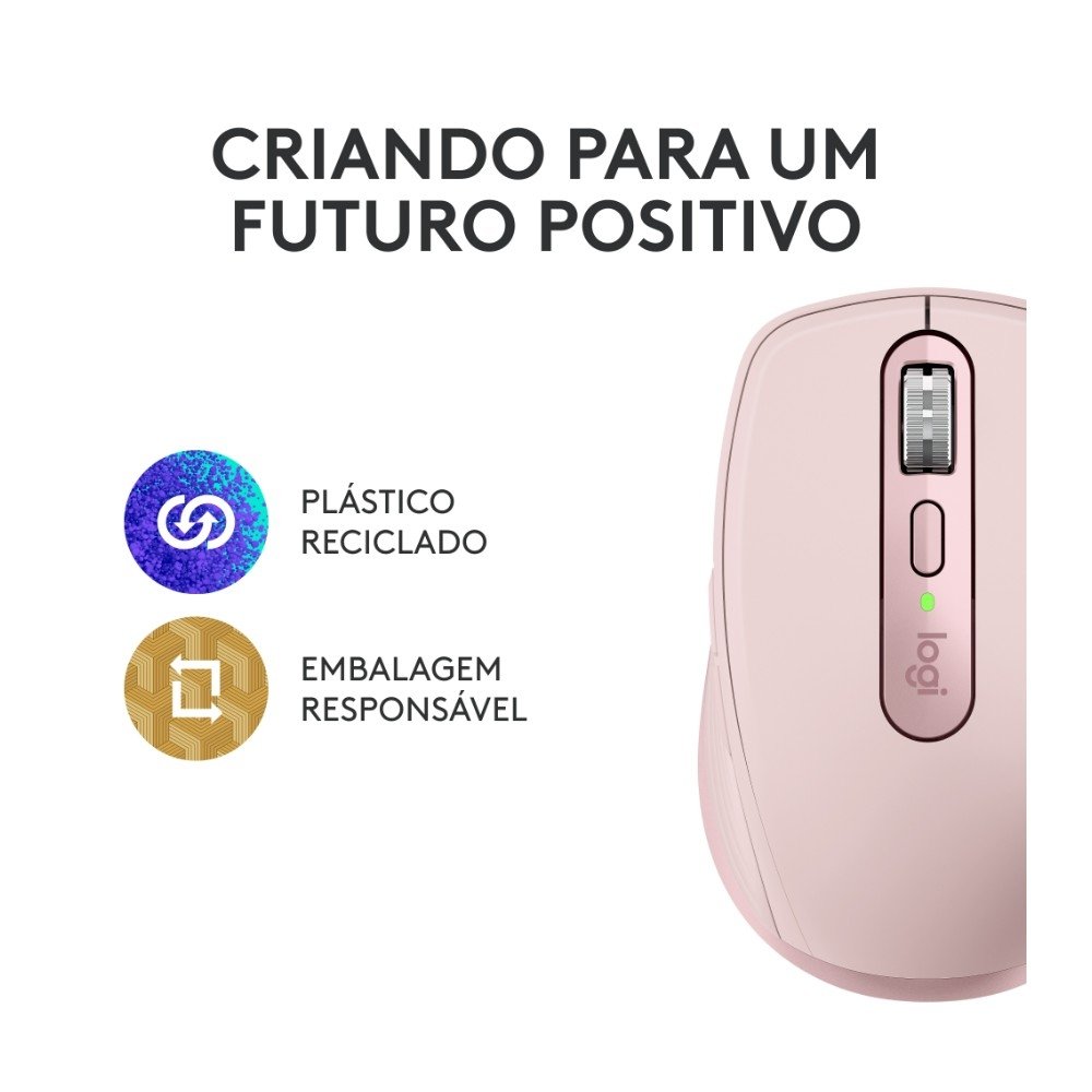 Mouse Logitech MX Anywhere 3S Rosa | KaBuM!