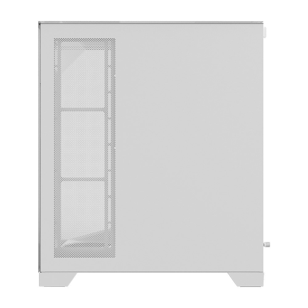 Gabinete Gamer PCYES Forcefield Dome, Mid Tower, RGB, Lateral em Vidro, White Ghost - Gffdwg