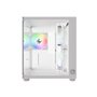 Gabinete Gamer Bluecase Pure Pro BG-064, Micro-ATX, Mini-ITX, 3x Fans Rainbow, Lateral em Vidro, Branco - BG-064PWBX