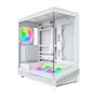 Gabinete Gamer Montech Sky 3, Mid Tower, Vidro Temperado, 4 Fans ARGB, ATX, Branco - SKY3W