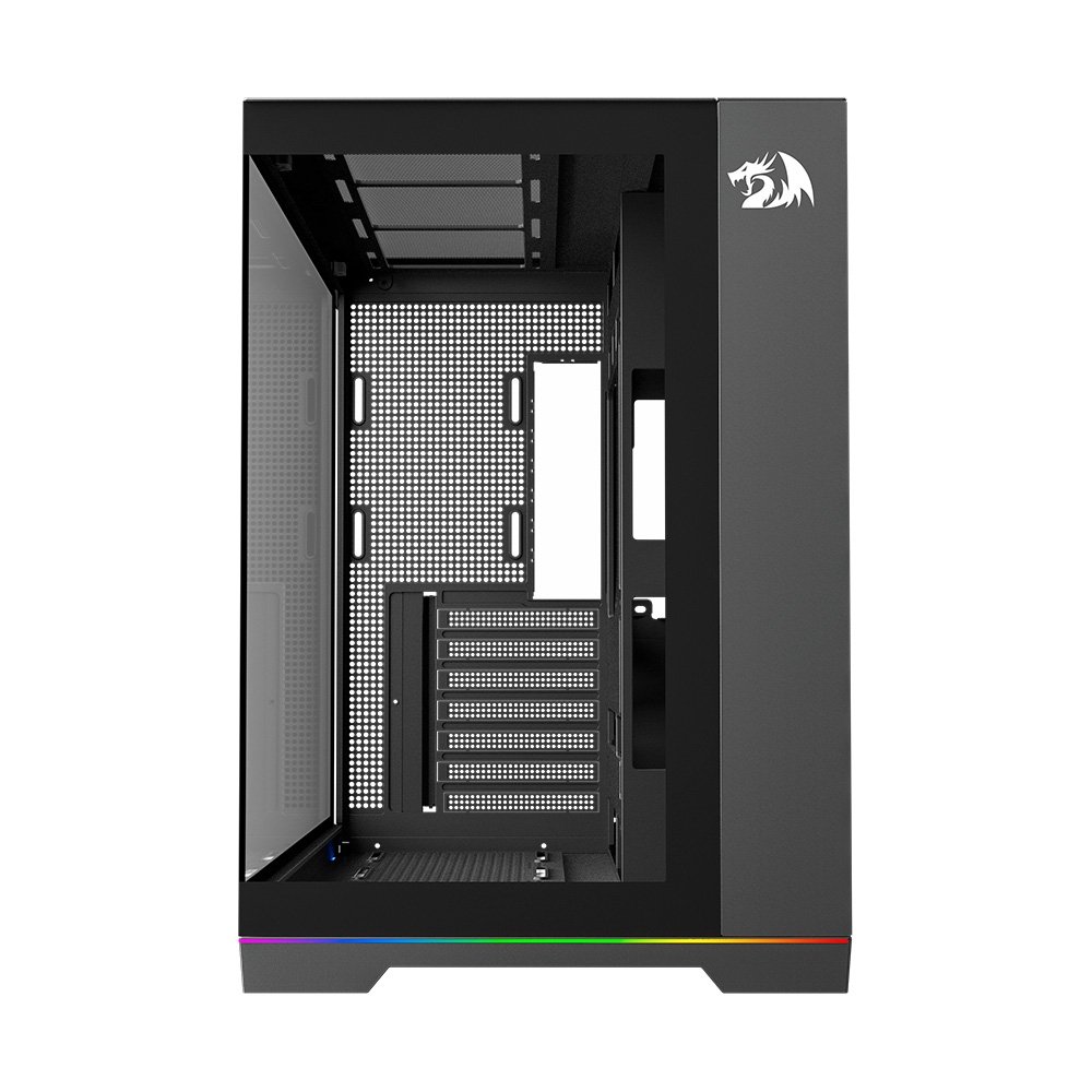 Gabinete Gamer Redragon Scalpel, Mid Tower, ATX, ARGB, Aquário com Fita de LED, USB 3.0, Sem FANs, Preto - GC-628 Gabinete Gamer Redragon Scalpel, Mid Tower, ATX, ARGB, Aquário com Fita de LED, USB 3.0, Sem FANs, Preto - GC-628