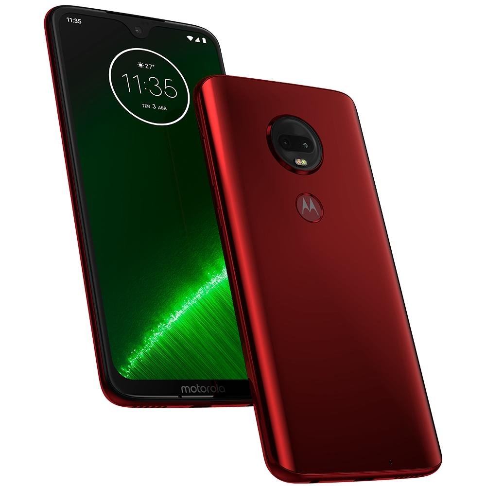 Smartphone Motorola Moto G7 Plus, 64GB, 16MP, Tela 6.2´, Rubi - XT1965-2