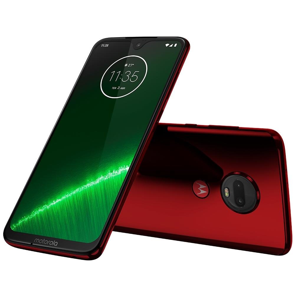 Smartphone Motorola Moto G7 Plus, 64GB, 16MP, Tela 6.2´, Rubi - XT1965-2