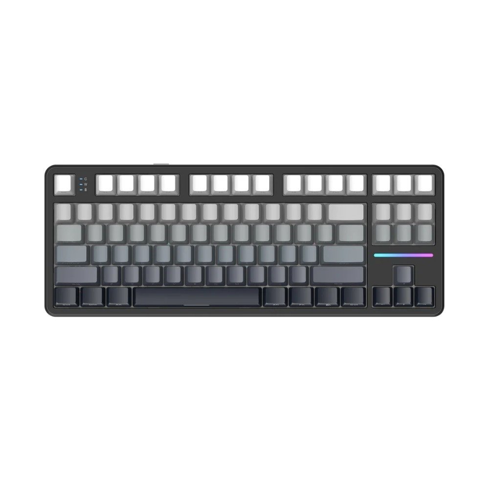 Teclado Sem Fio Mecânico Gamer Attack Shark X87, RGB, Tri-Mode Wireless Bluetooth USB-C, Moonlit Night - X87 Teclado Sem Fio Mecânico Gamer Attack Shark X87, RGB, Tri-Mode Wireless Bluetooth USB-C, Moonlit Night - X87