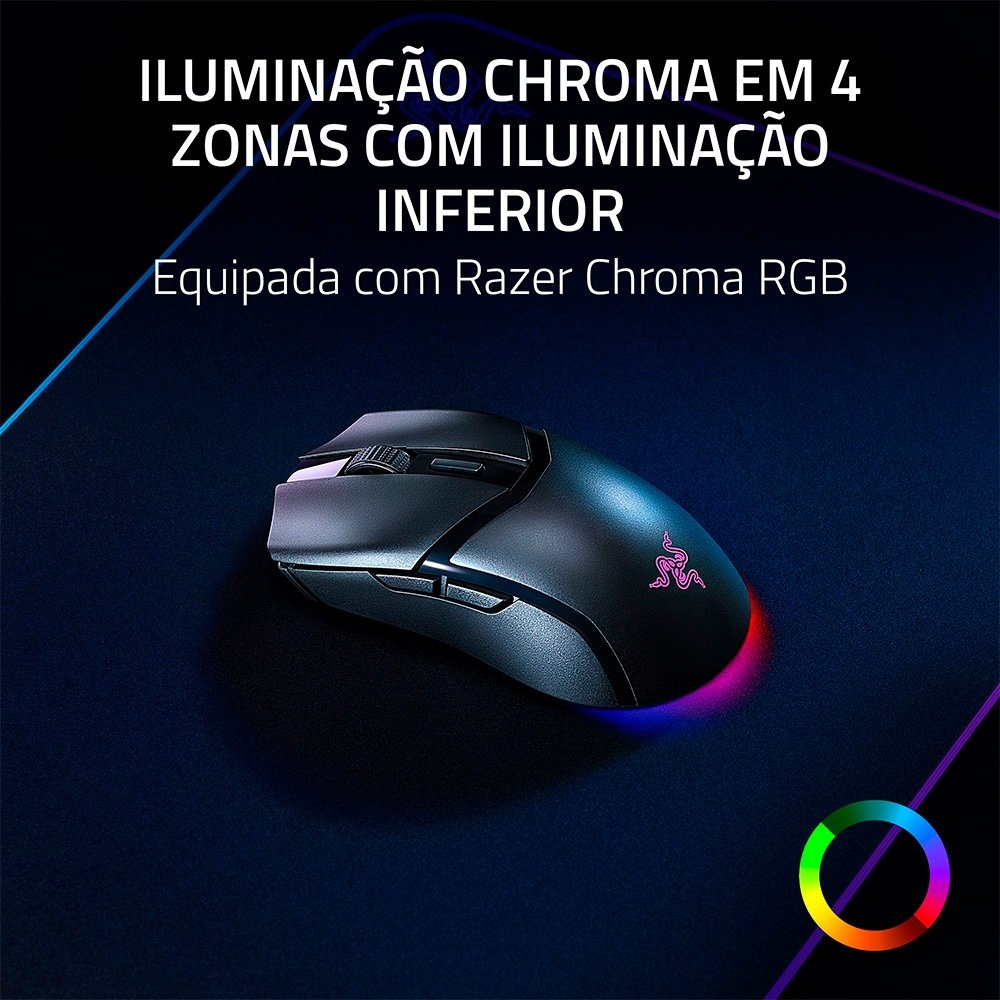 Mouse Sem Fio Razer Cobra HyperSpeed 30K | KaBuM!