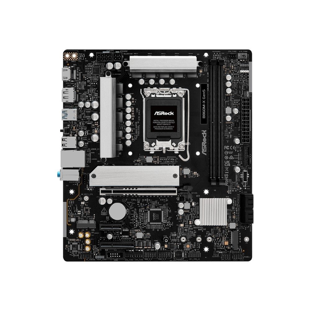 Placa-Mãe ASRock B860M-X Gen5, Intel LGA 1851, Micro ATX, DDR5 - 90-MXBSE0-A0UAYZ