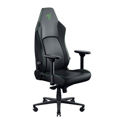 Cadeira Gamer Razer Iskur V2 NewGen, Ergonômica, Até 136Kg, Suporte Lombar Adaptável, Couro EPU CoolTouch, Espuma Dupla Densidade, Braços 4D, Preta e Verde - RZ38-04900700