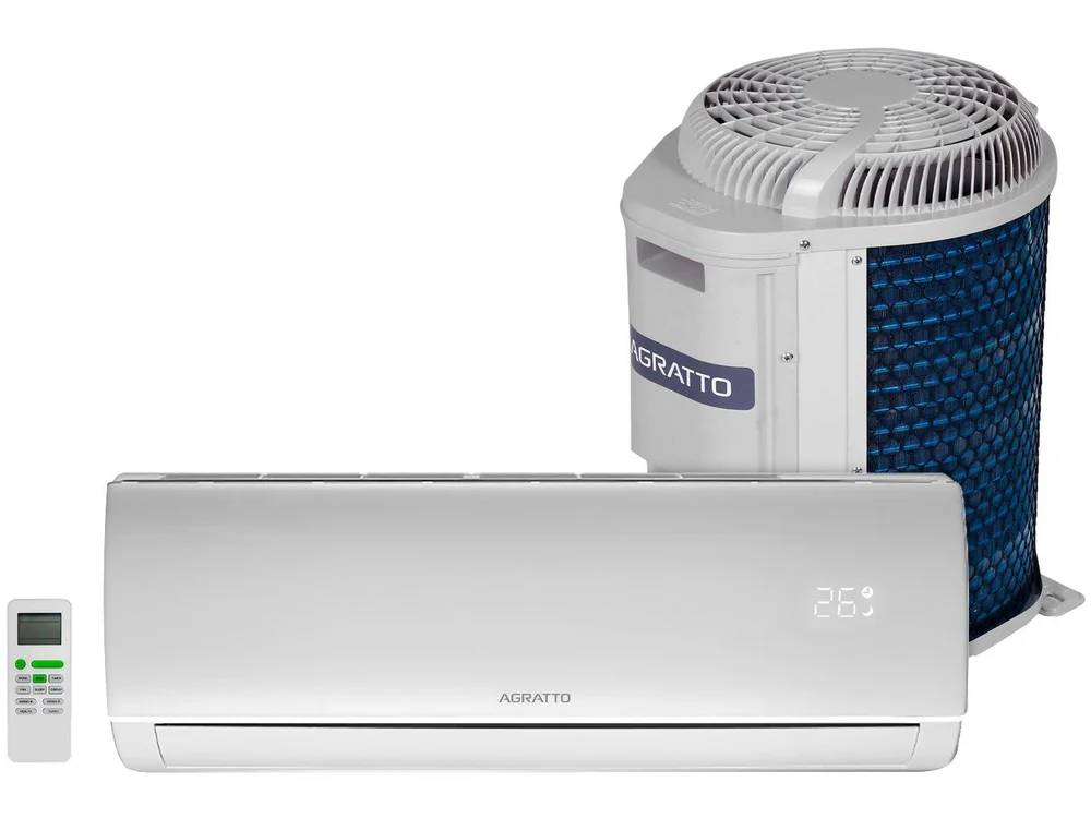 Ar Condicionado Split Hw On/off Eco Top Agratto, 9000 Btus, Quente/frio, 220V, Monofásico - ECST9QFR4-02 Ar Condicionado Split Hw On/off Eco Top Agratto, 9000 Btus, Quente/frio, 220V, Monofásico - ECST9QFR4-02
