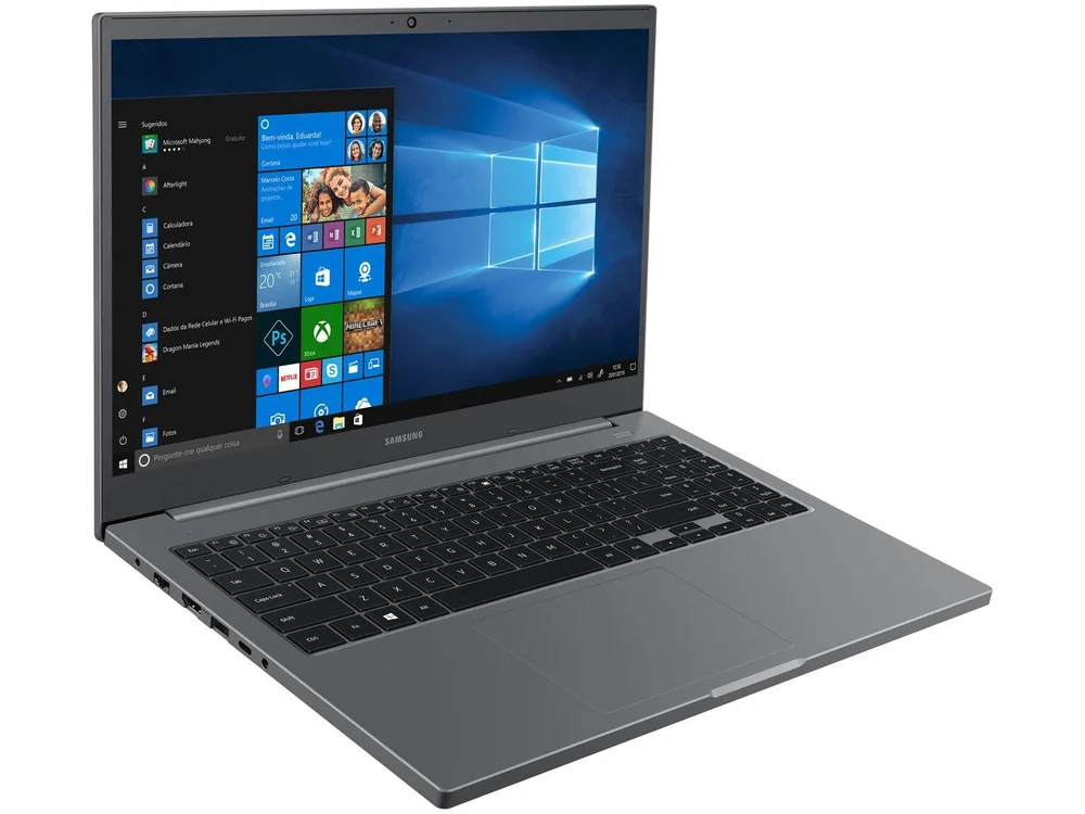 Notebook Samsung Intel Celeron 6305, 4GB RAM, SSD 256GB, 15.6 Polegada Full HD, Windows 10, Cinza Chumbo - Np550xda-ko3br Notebook Samsung Intel Celeron 6305, 4GB RAM, SSD 256GB, 15.6 Polegada Full HD, Windows 10, Cinza Chumbo - Np550xda-ko3br