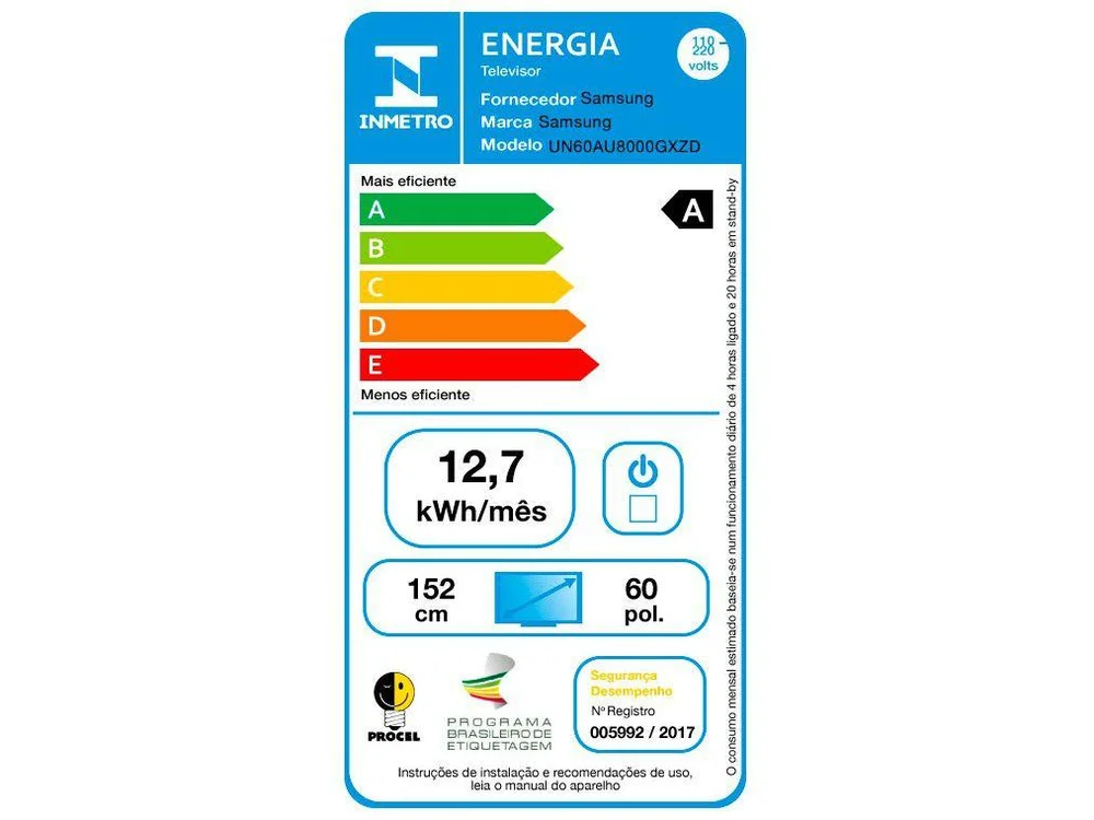Smart TV Samsung Crystal 60 Polegadas 4K, UHD, Design Slim, Som Em Movimento, Virtual Visual, Sem Cabos - 60AU8000 Smart TV Samsung Crystal 60 Polegadas 4K, UHD, Design Slim, Som Em Movimento, Virtual Visual, Sem Cabos - 60AU8000