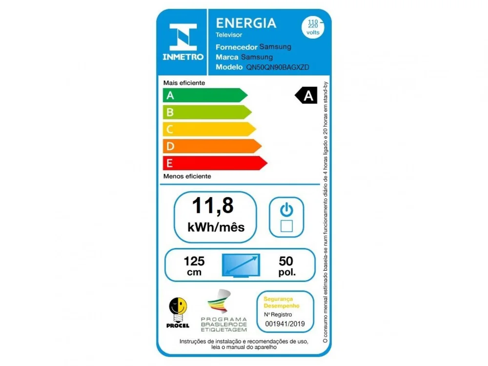 Smart TV Samsung 50 Polegadas QLED 4K, HDMI, Bluetooth, USB, Wi-Fi, 144hz, Processador Com IA - 50QN90B Smart TV Samsung 50 Polegadas QLED 4K, HDMI, Bluetooth, USB, Wi-Fi, 144hz, Processador Com IA - 50QN90B