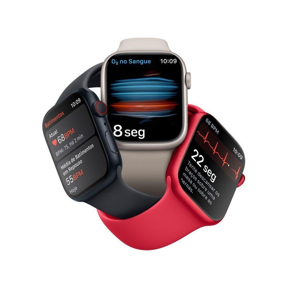 Apple Watch Series 8 41mm GPS + Cellular Caixa | KaBuM!