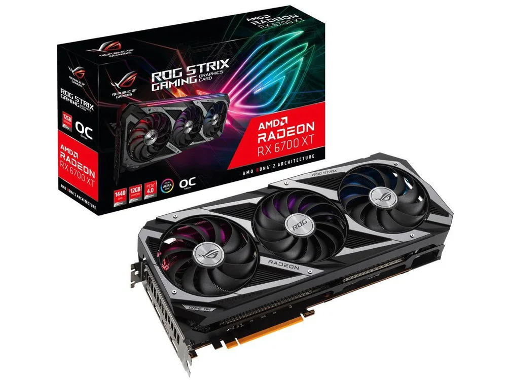 グラフィックボード・グラボ・ビデオカード ROG STRIX RX 6700 XT 12GB Placa De Video Asus Radeon Rx 6700xt Oc 12GB