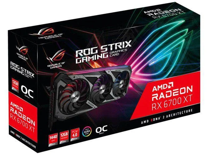 Placa De Video Asus Radeon Rx 6700xt Oc 12GB