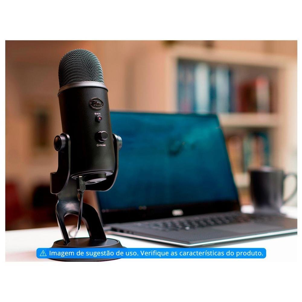 Microfone Condensador Streaming Blue Yeti USB