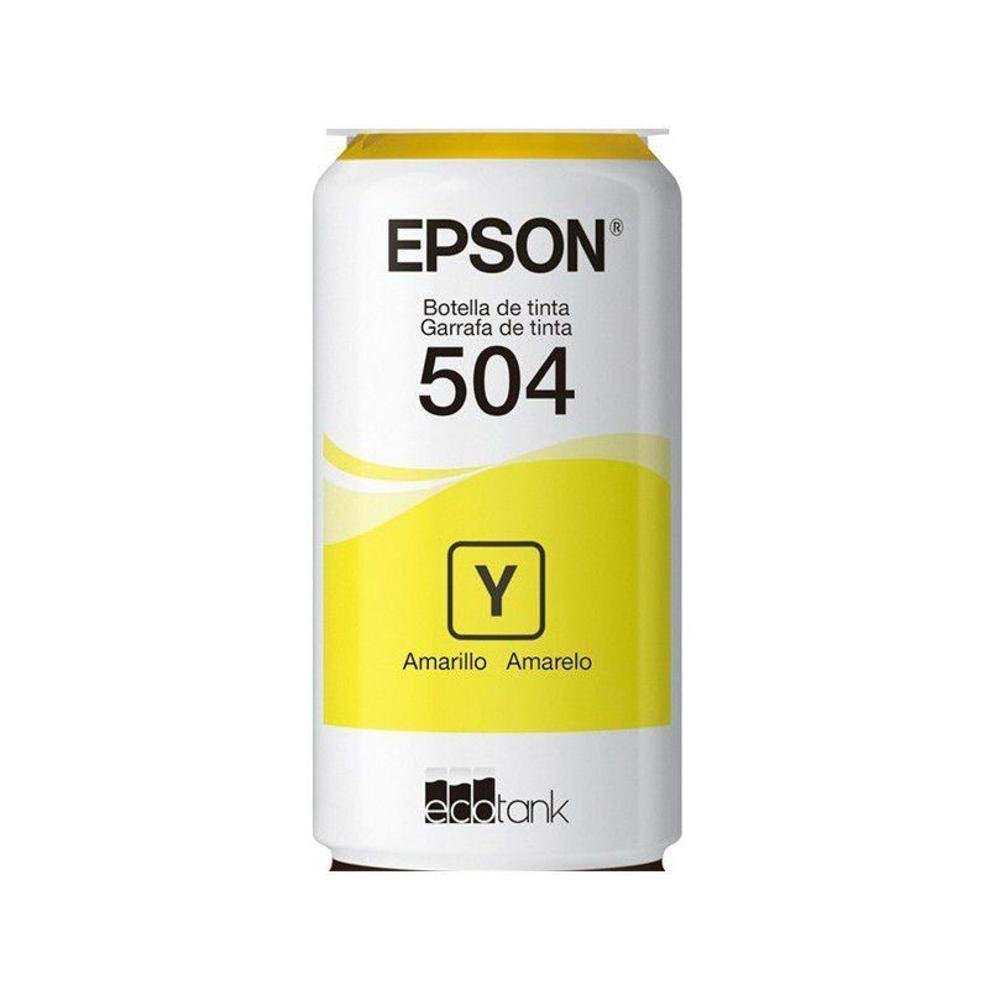 Garrafa de Tinta Epson T504 Amarelo
