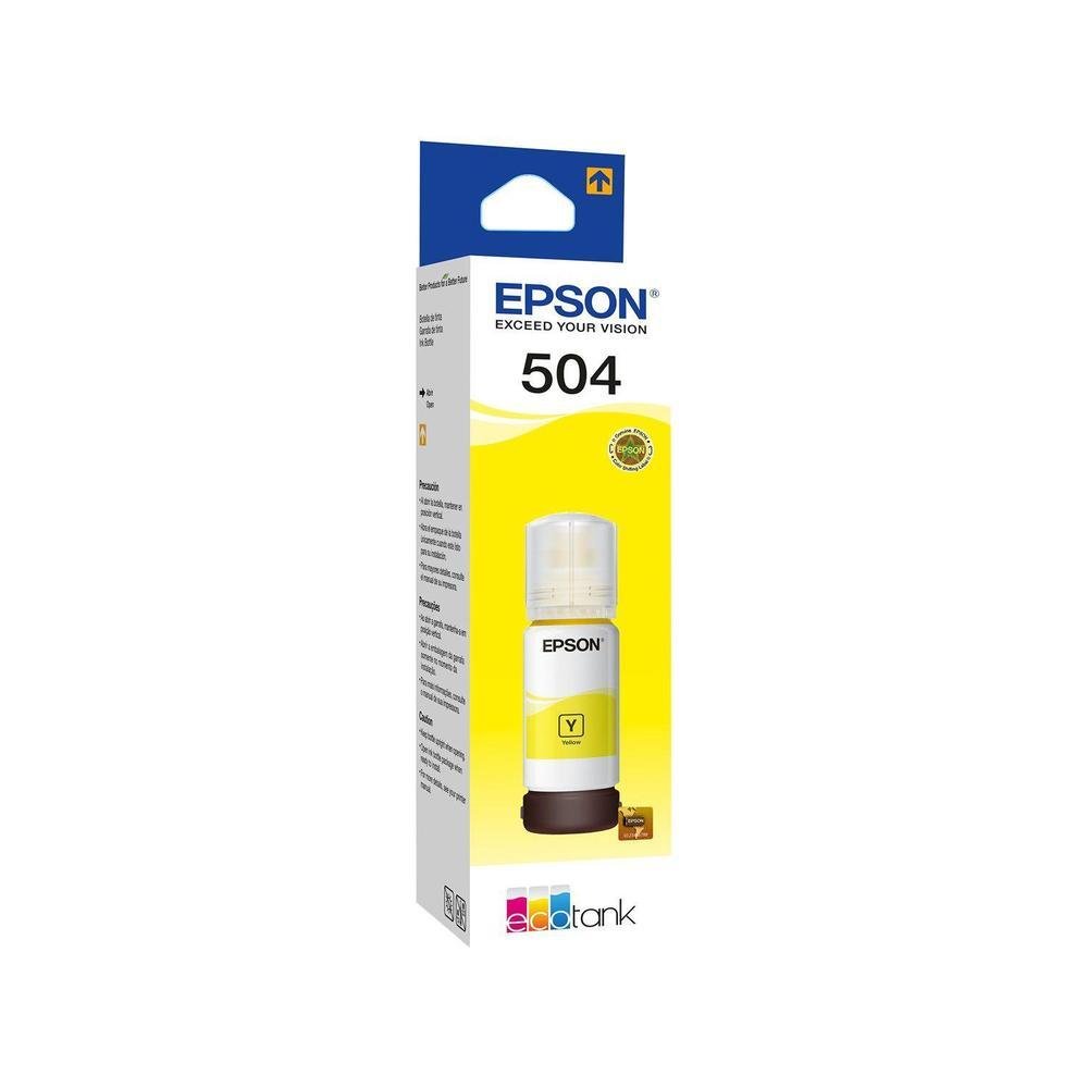 Garrafa de Tinta Epson T504 Amarelo